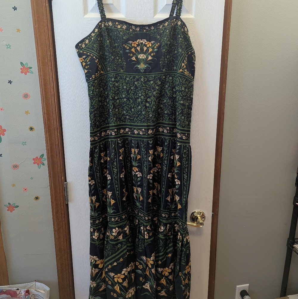 NWT Farm Rio Black Floral Dress, Size XL - Picture 4 of 11